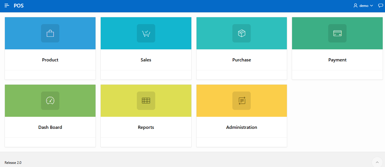 ARPOS module home screen